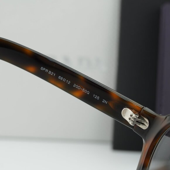 Prada PRB21S 20D50Q Geometric Sunglasses – Juniper Havana\\ Grey main image 5